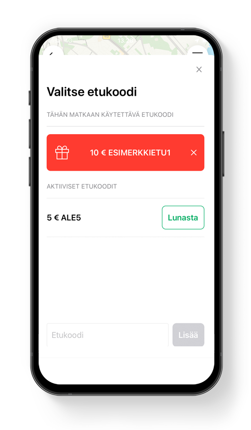 Tarkista etukoodi