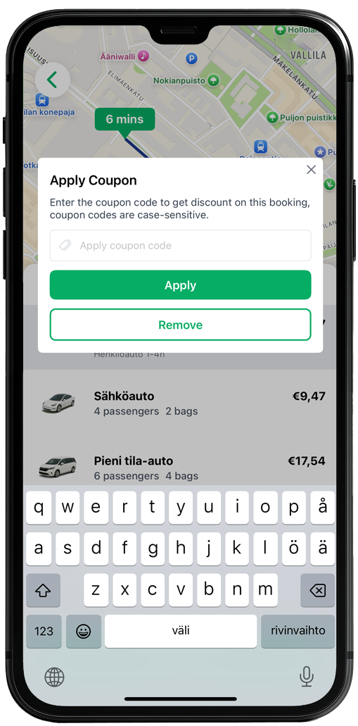 Deleting or changing coupon codes